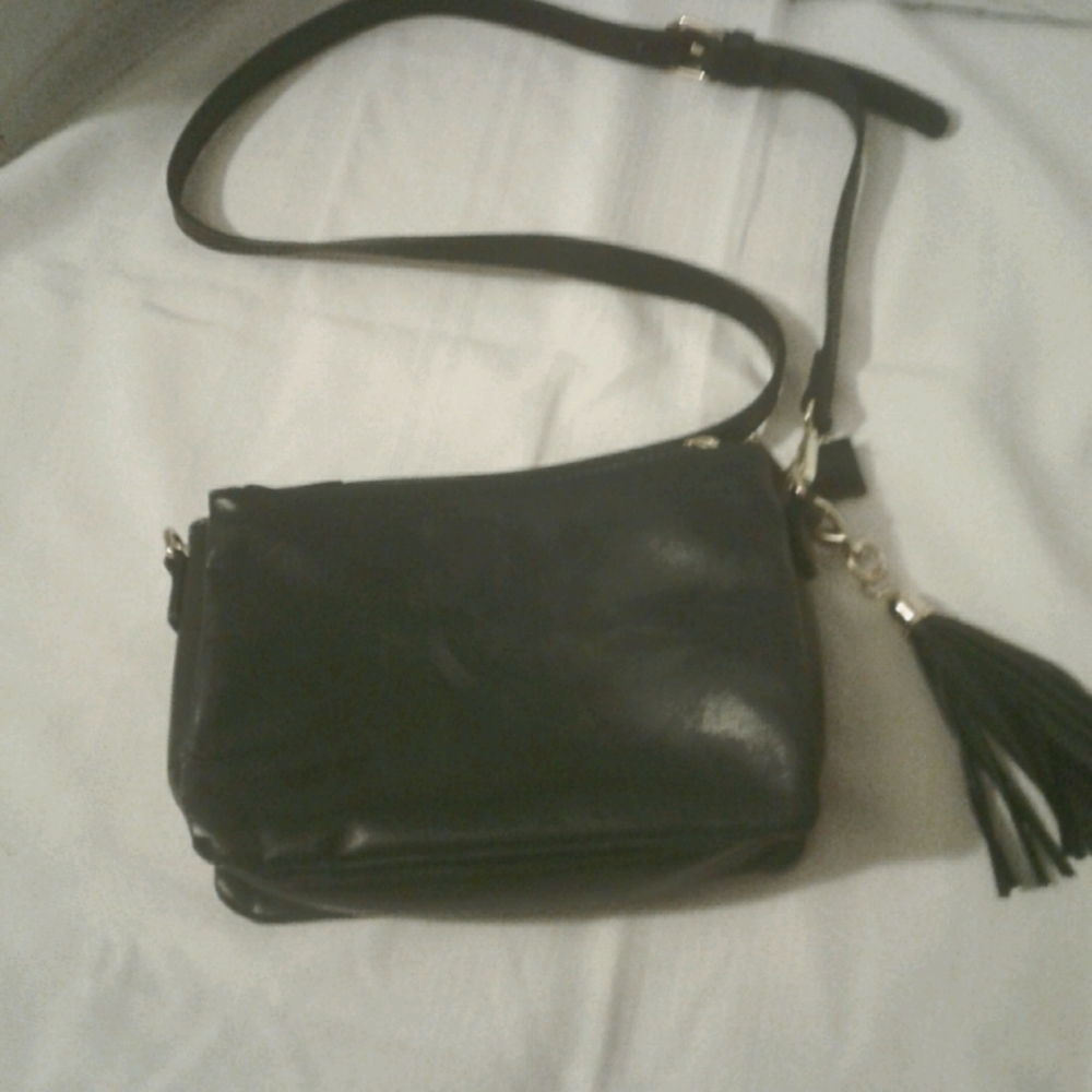 Navy Crossbody bag with tassel